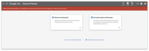 Google Ads Keyword Planner