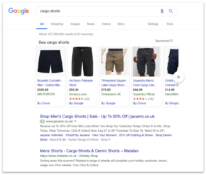 Google Shopping carousel ads