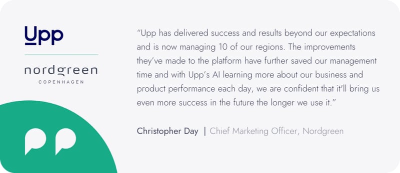 Nordgreen Upp case study quote
